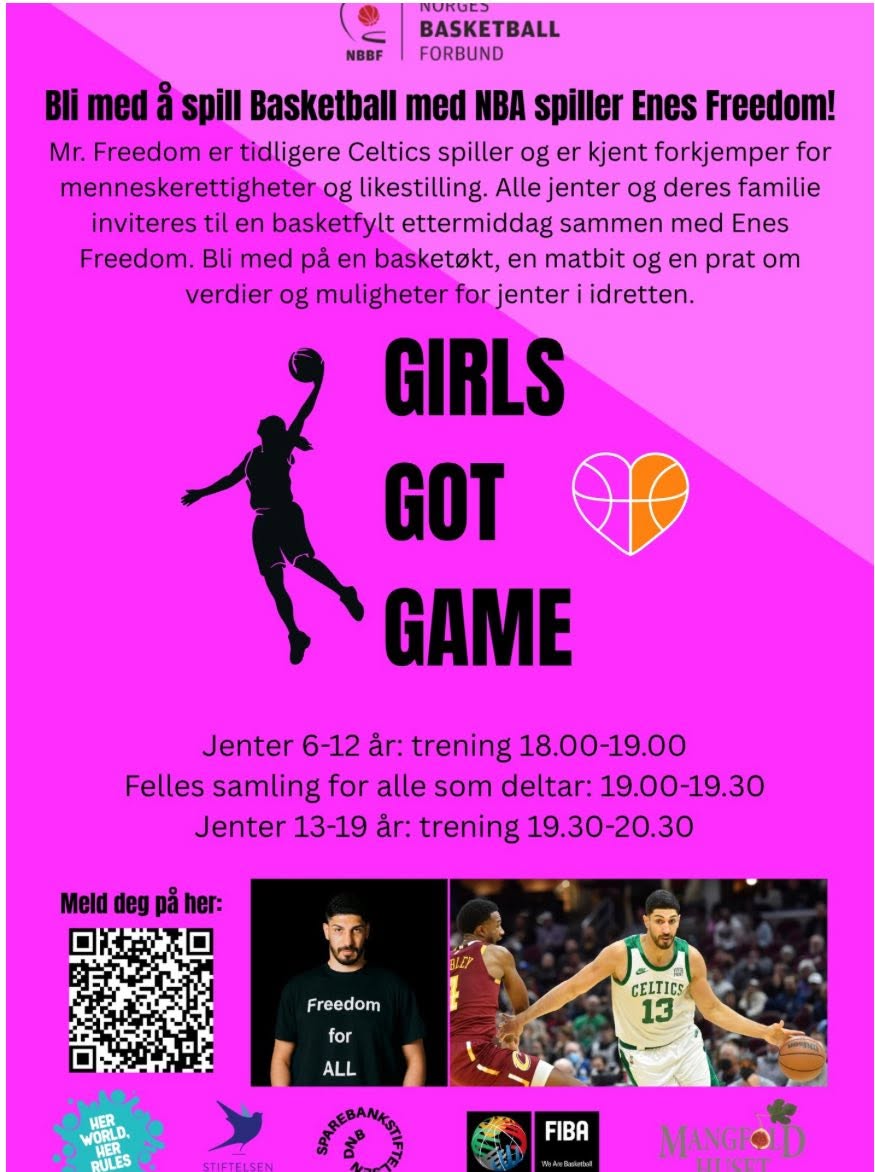 Girls Got Game – med NBA-stjernen Enes Freedom – bilde 3