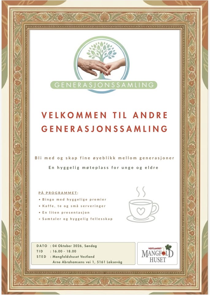 Velkommen til andre generasjonssamling